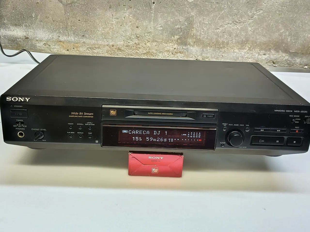 MDS je520 mini disc deck sony