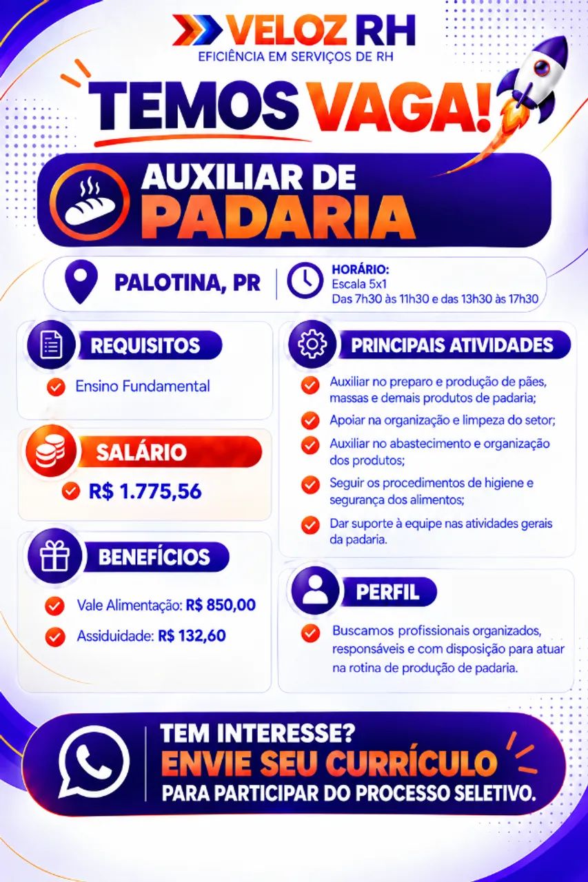Auxiliar de Padaria