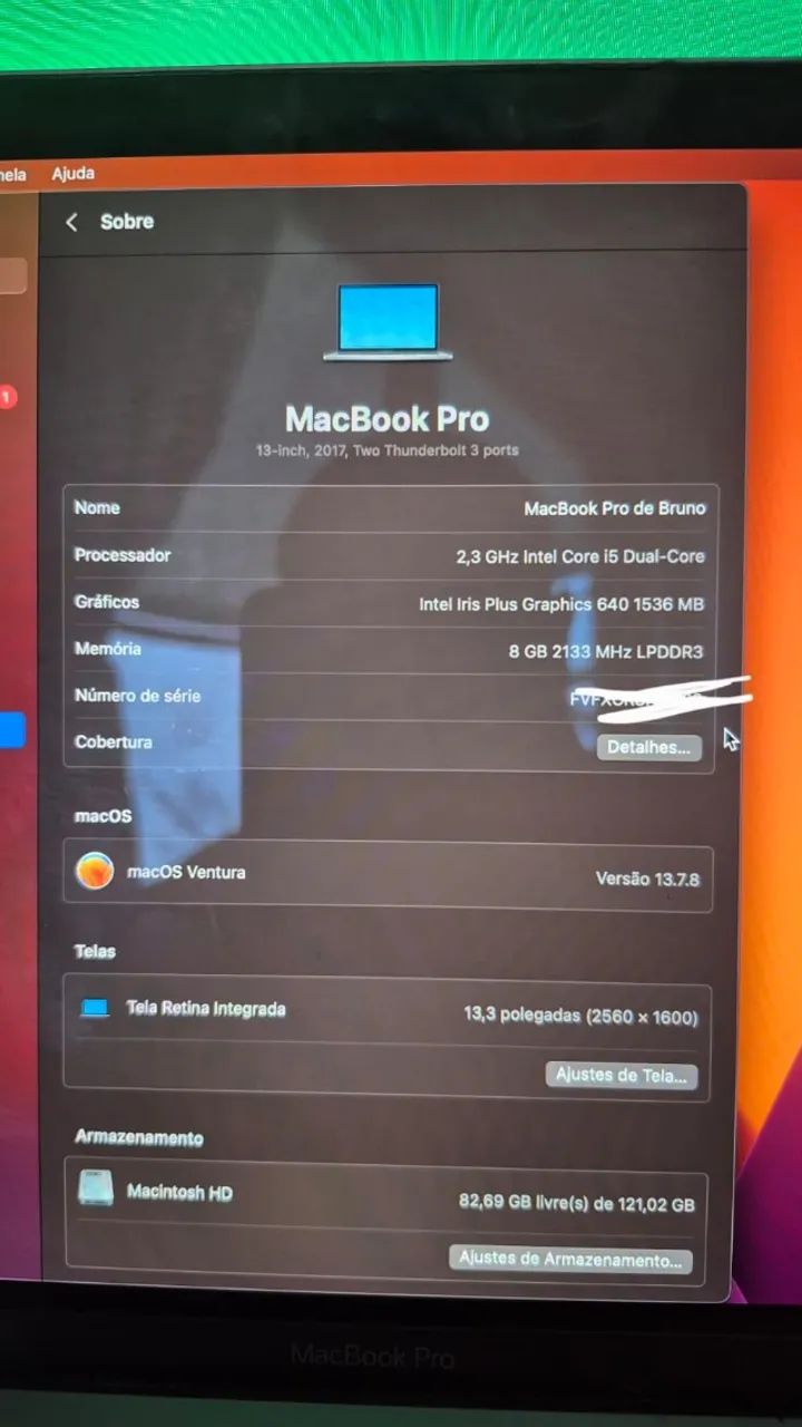 MacBook Pro 2017 i5 8gb 128gb - Foto 5