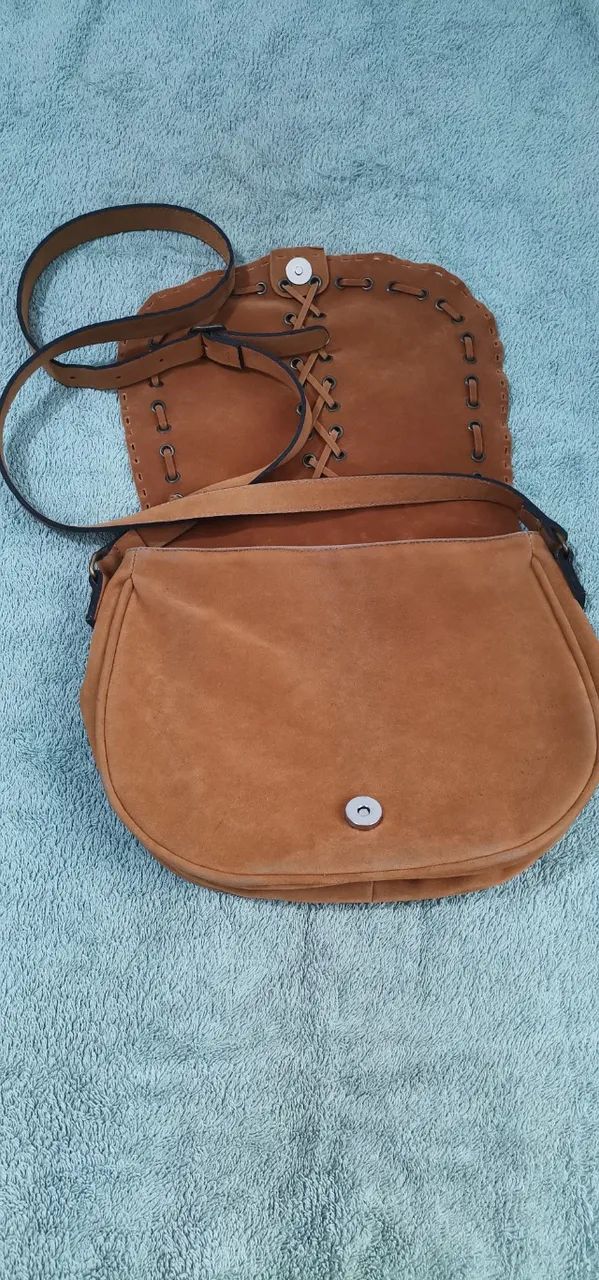 Bolsa em Couro Tiracolo - Foto 4