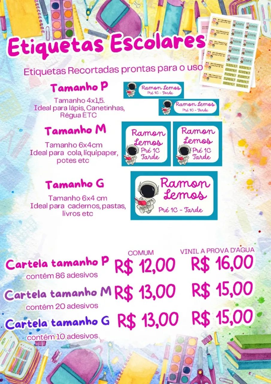 Itens para volta as aulas!!! - Foto 3