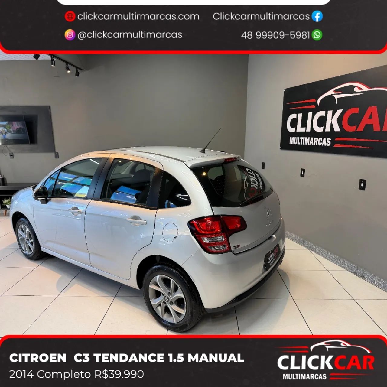 Citroen C3 Tendance 1.5 Flex 8V 5P Mec. 2014 - Foto 4