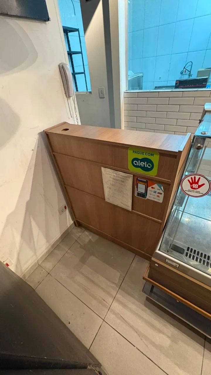 Balcão Caixa de Atendimento e Recepção em MDF - Ótimo Estado - Foto 3