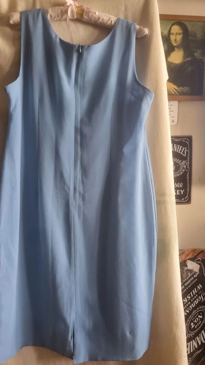 Vestido azul-claro tubiinho 46 - Foto 2