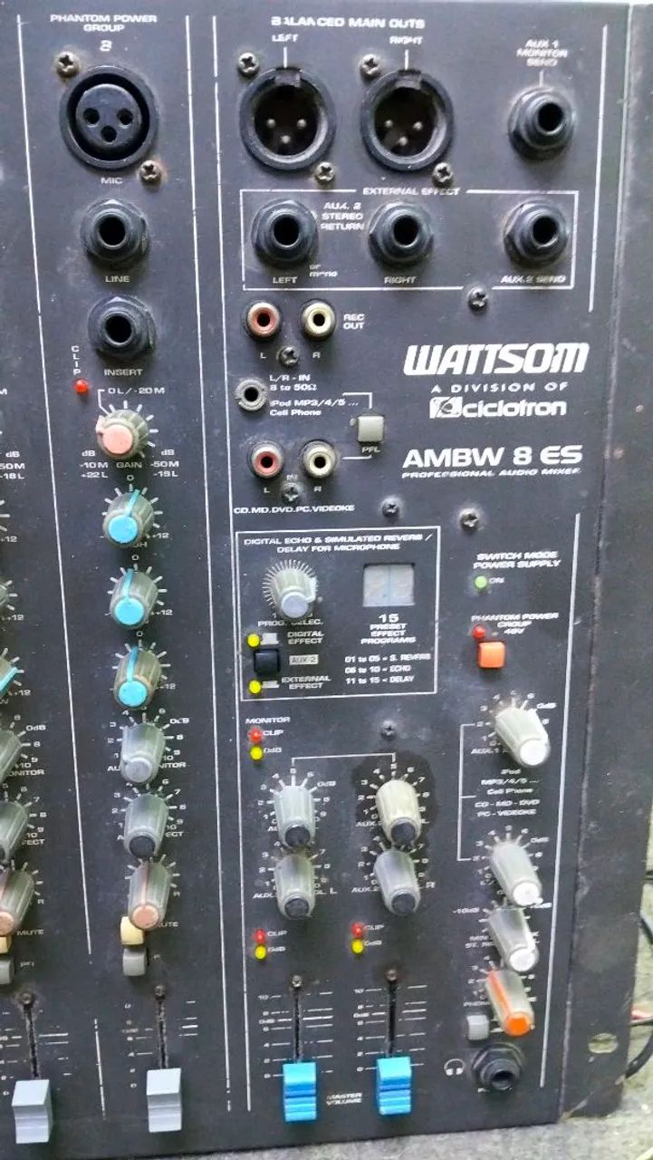 Vendo mesa som de 8 canais - Wattson  - Foto 2
