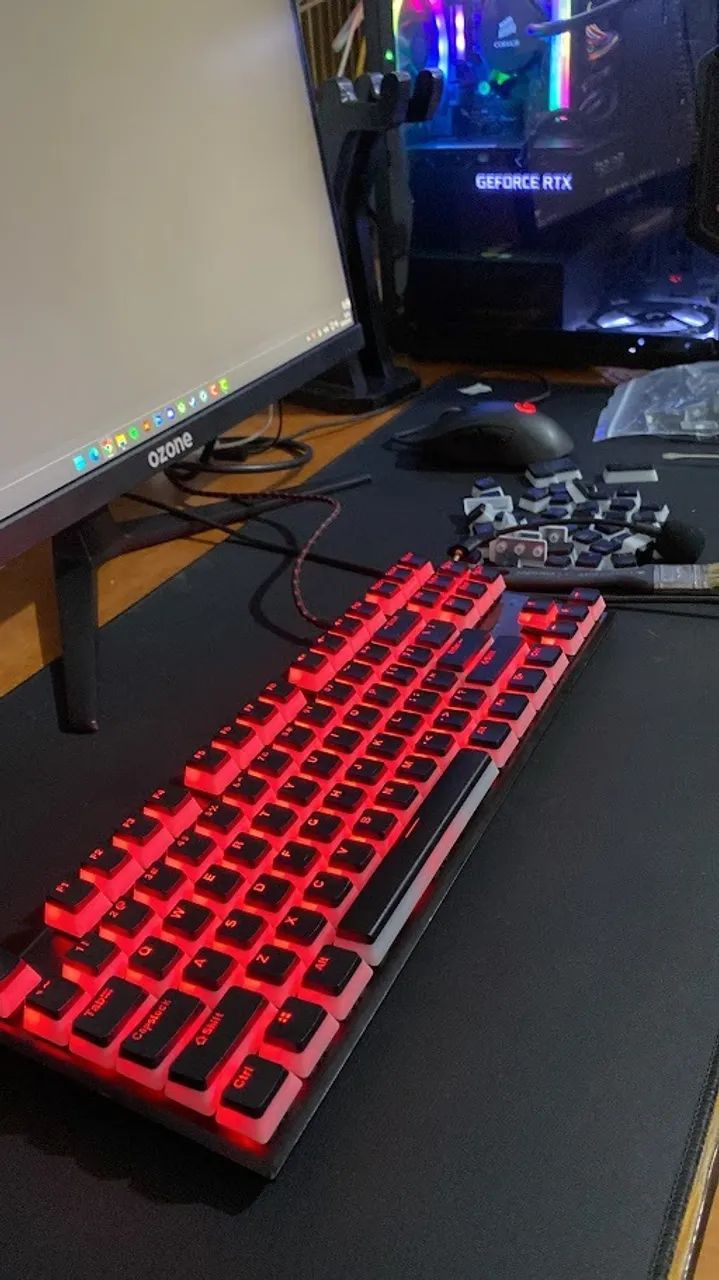 [MODDED] Teclado Mêcanico HyperX Alloy FPS Pro + Keycaps Pudding + Foam Mod - Foto 2