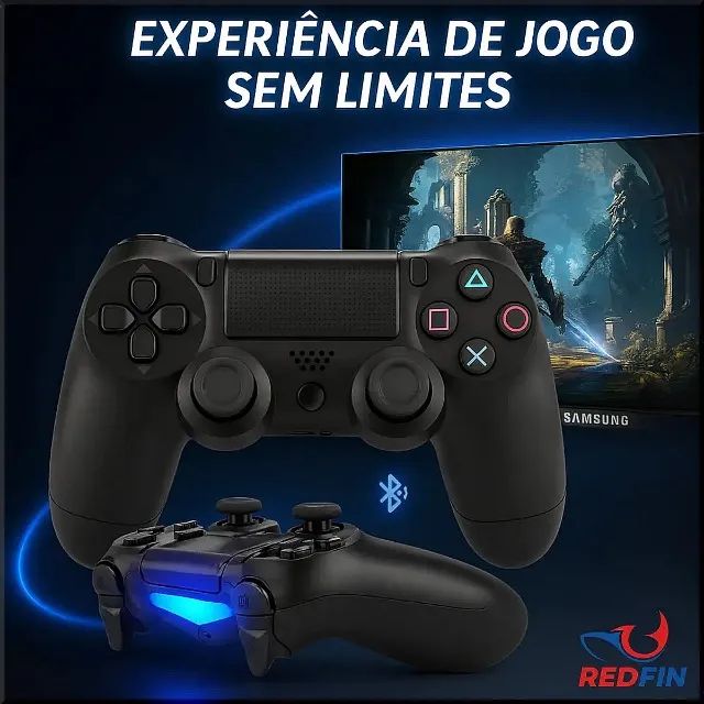 Controle Sem Fio para PS4 e PC, compatível com Android ultimas peças - Foto 2