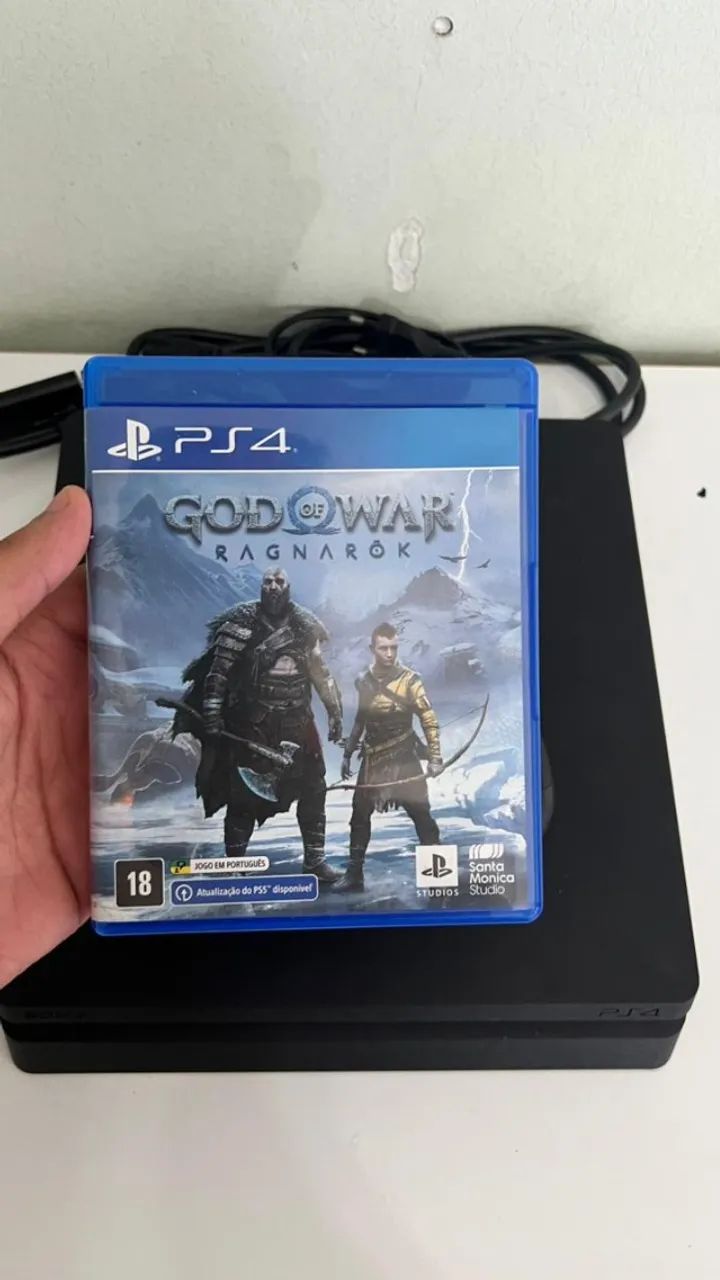 PLAYSTATION 4 - SLIM - 500gb - CONTROLE + GODOFWAR RAGNAROK - Foto 6