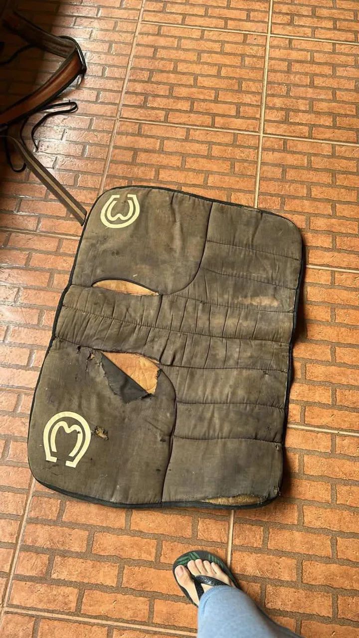 Vendo sela de vaquejada original de competição com cabeçada freio e baxeiro - Foto 3