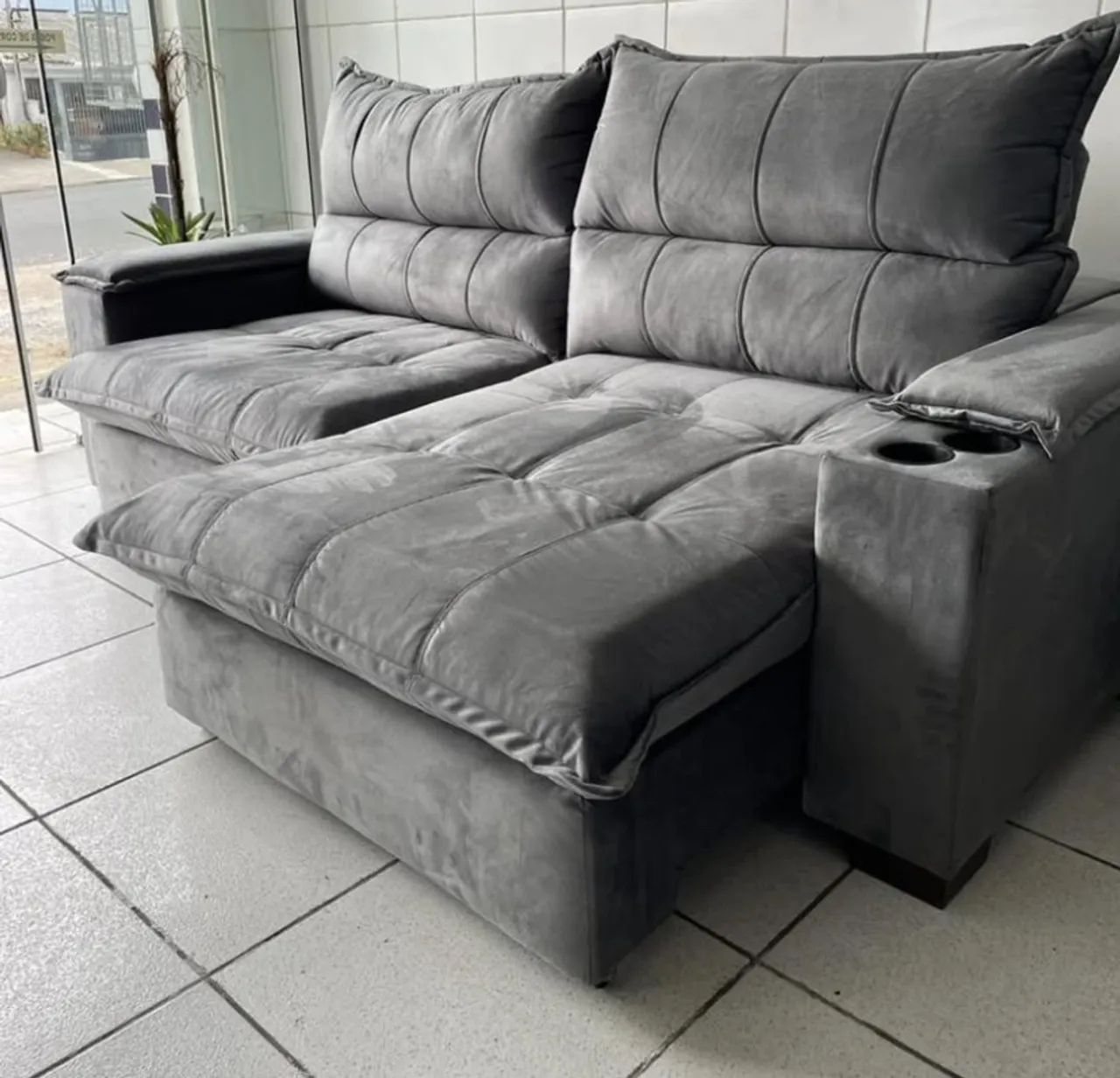 SOFA RETRATIL E RECLINAVEL NOVO DE FABRICA. - Foto 3