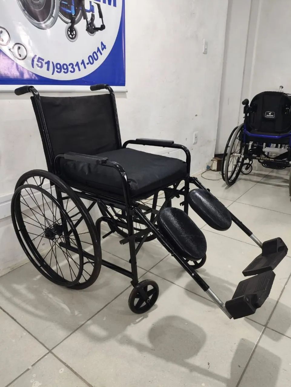 Cadeira de Rodas Elevação de Pernas e Encosto de Panturrilhas  - Foto 2