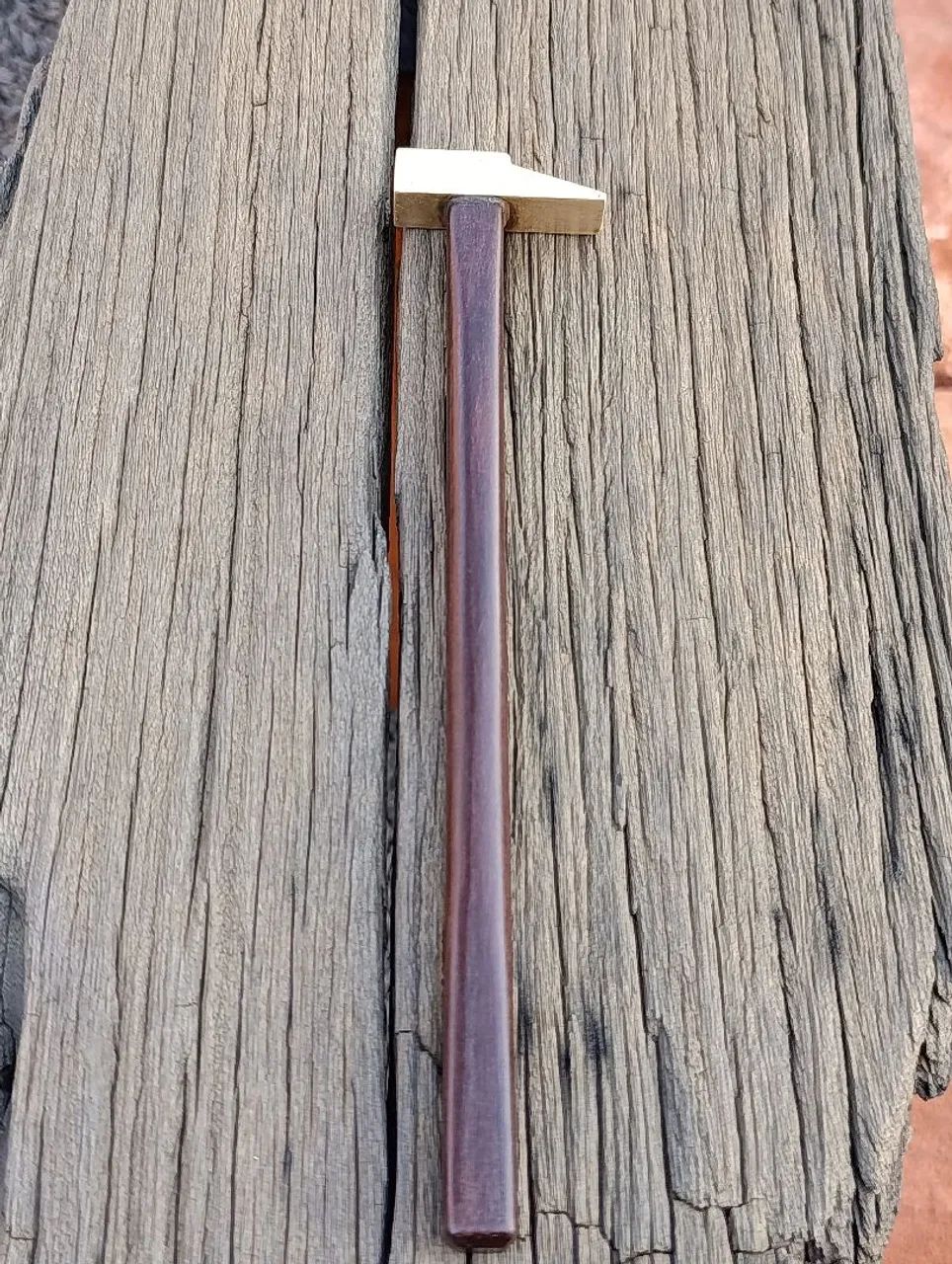 Martelinho de latão antigo  - Foto 5