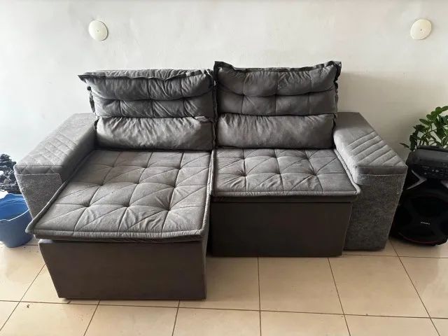 Sofá retrátil dois lugares