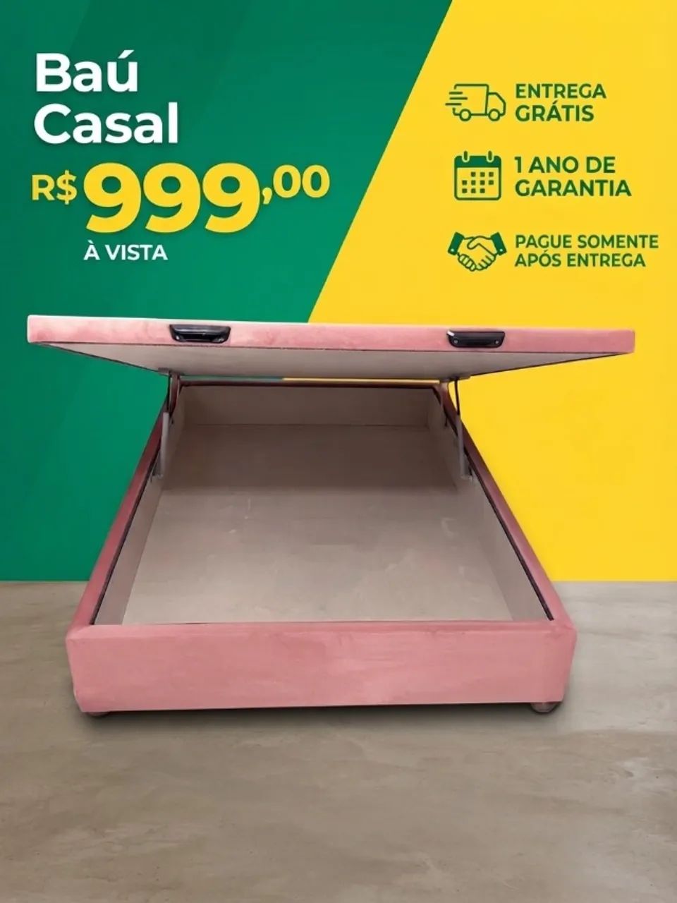 Baú casal Leia a descrição 