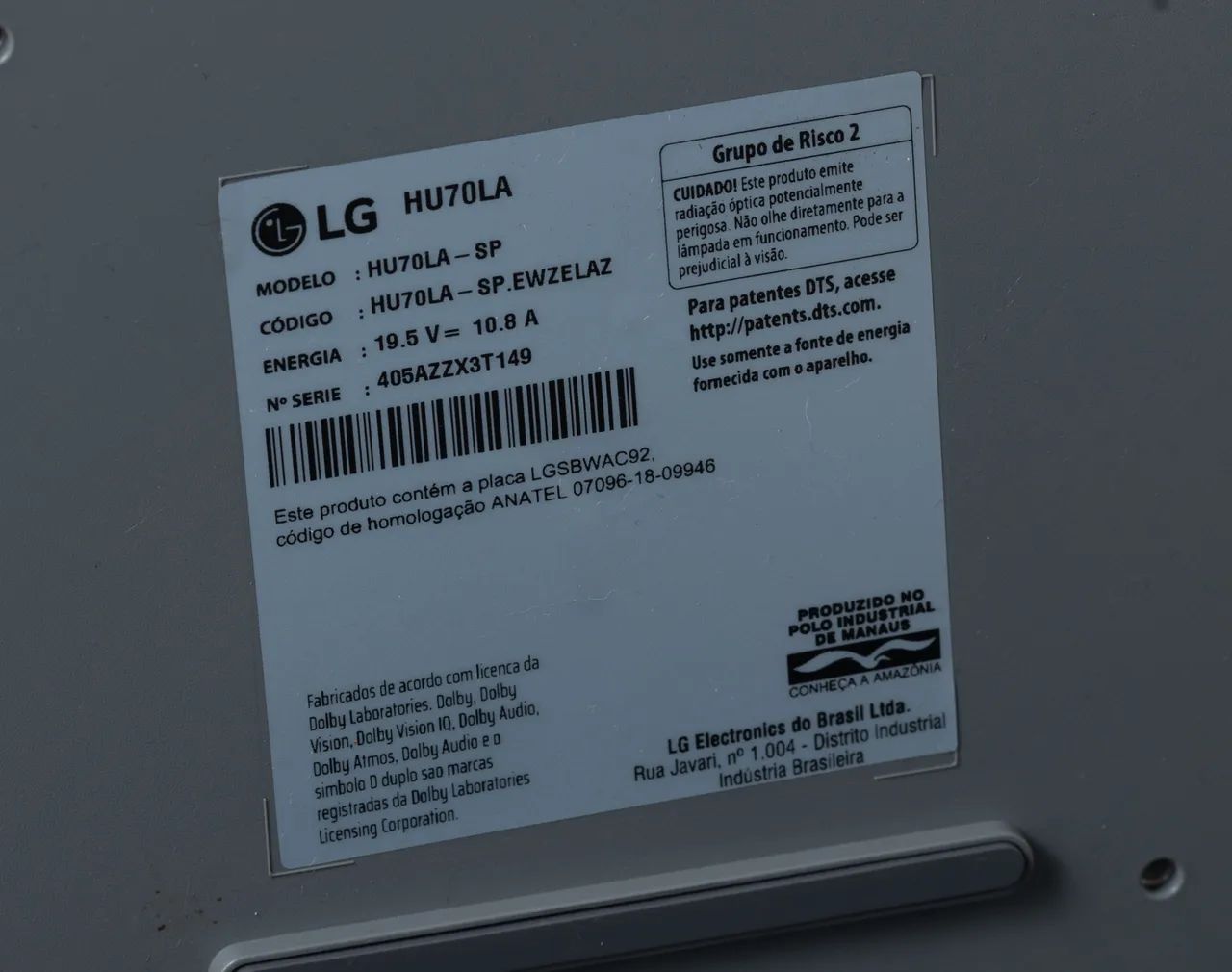 Projetor LG 4k cinebeam - Foto 5