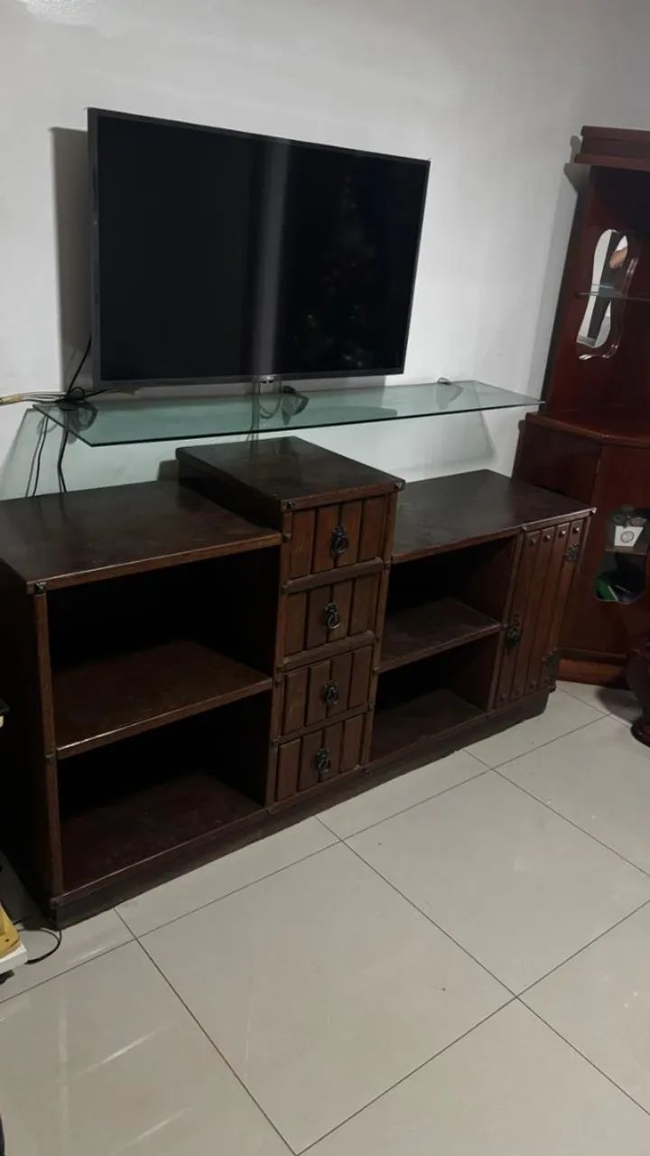 Buffet tipo estante madeira maciça medida  1,80 x 045 - Foto 2