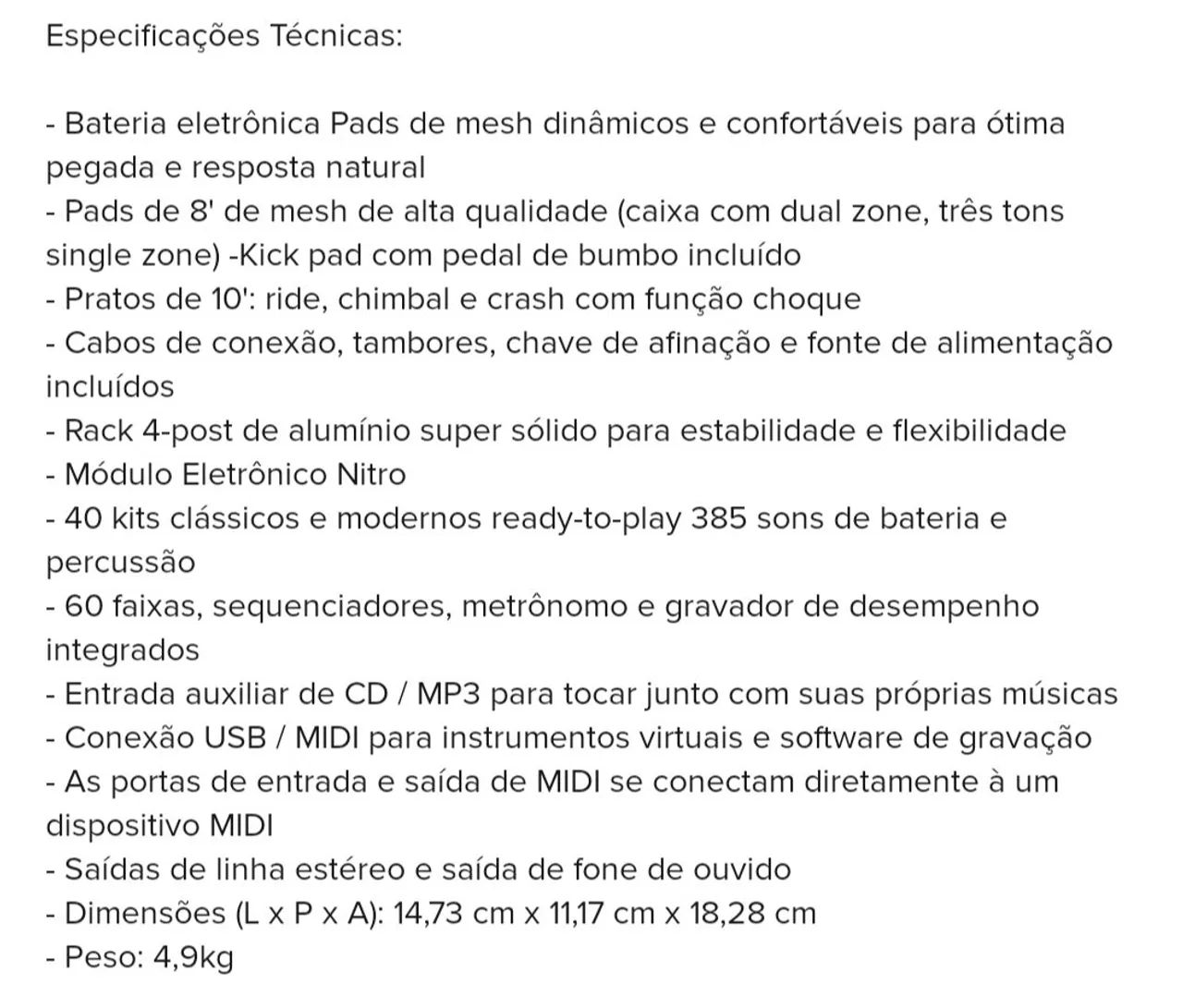 VENDO OU TROCO BATERIA ELETRONICA  - Foto 5