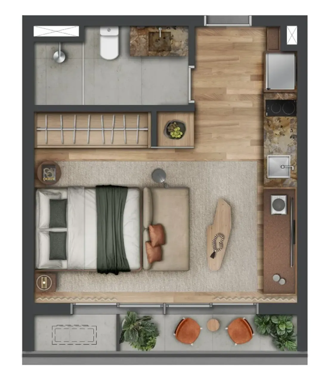 PLANTA 42m²