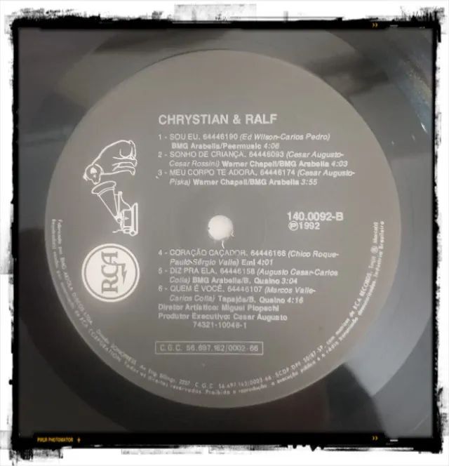LP Vinil: Chrystian e Ralf - 1992 - Foto 4