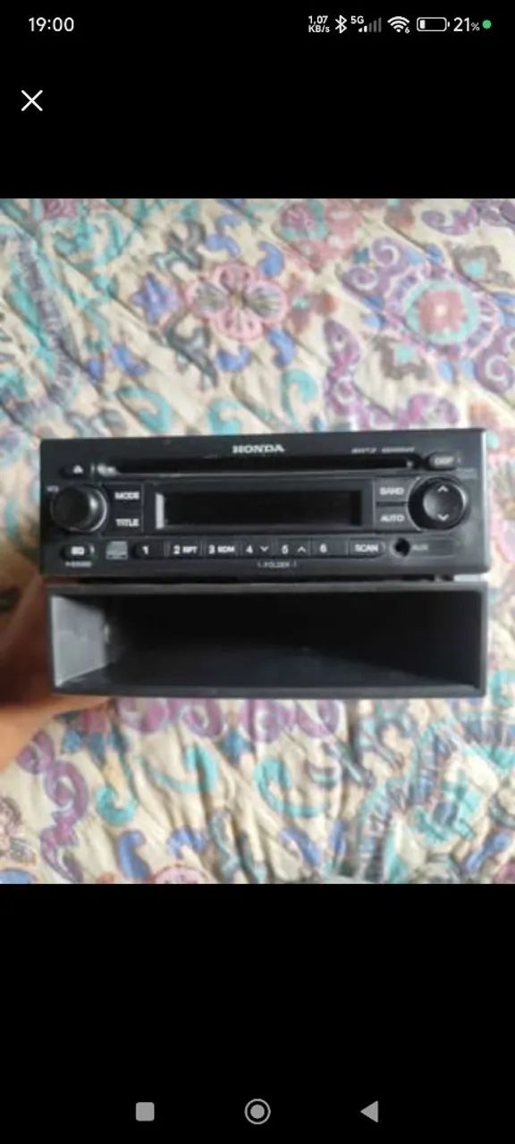Rádio original Honda fit 