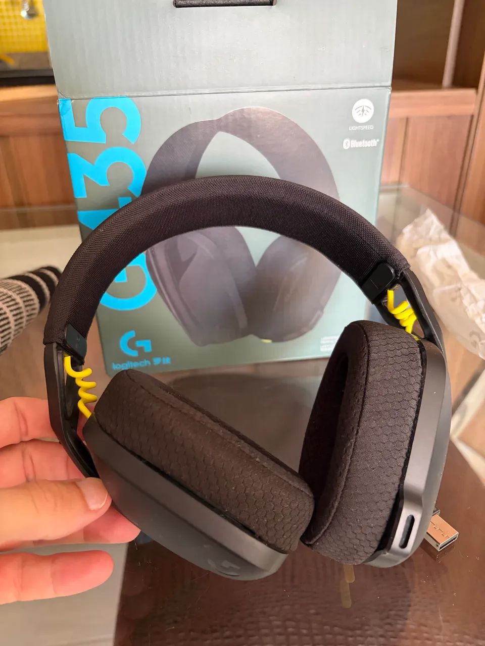 Fone de ouvido logitech G435 pouco usado  - Foto 5