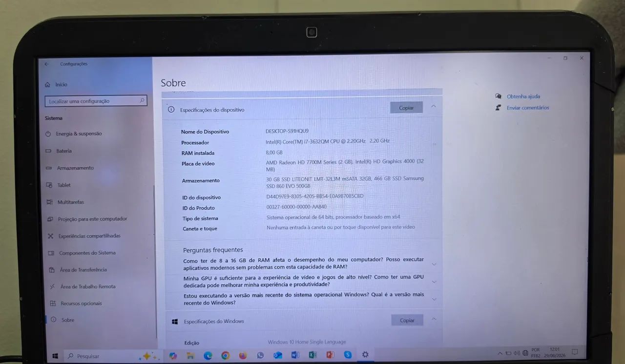 Notebook Dell Inspiron 7520 i7 + 8GB + SSD 500GB + Radeon 2GB - Foto 5