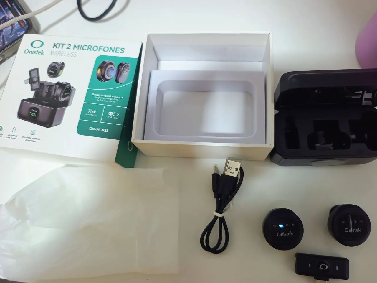 Kit 2 microfones wireless Onistek On-mc828 - Foto 2