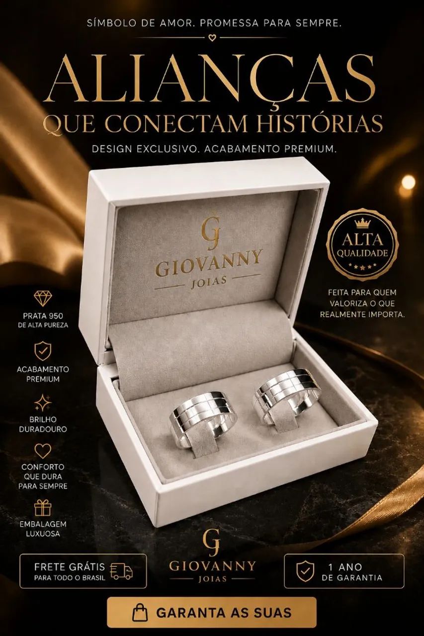Aliança de Prata Quadrada 2 Frisos