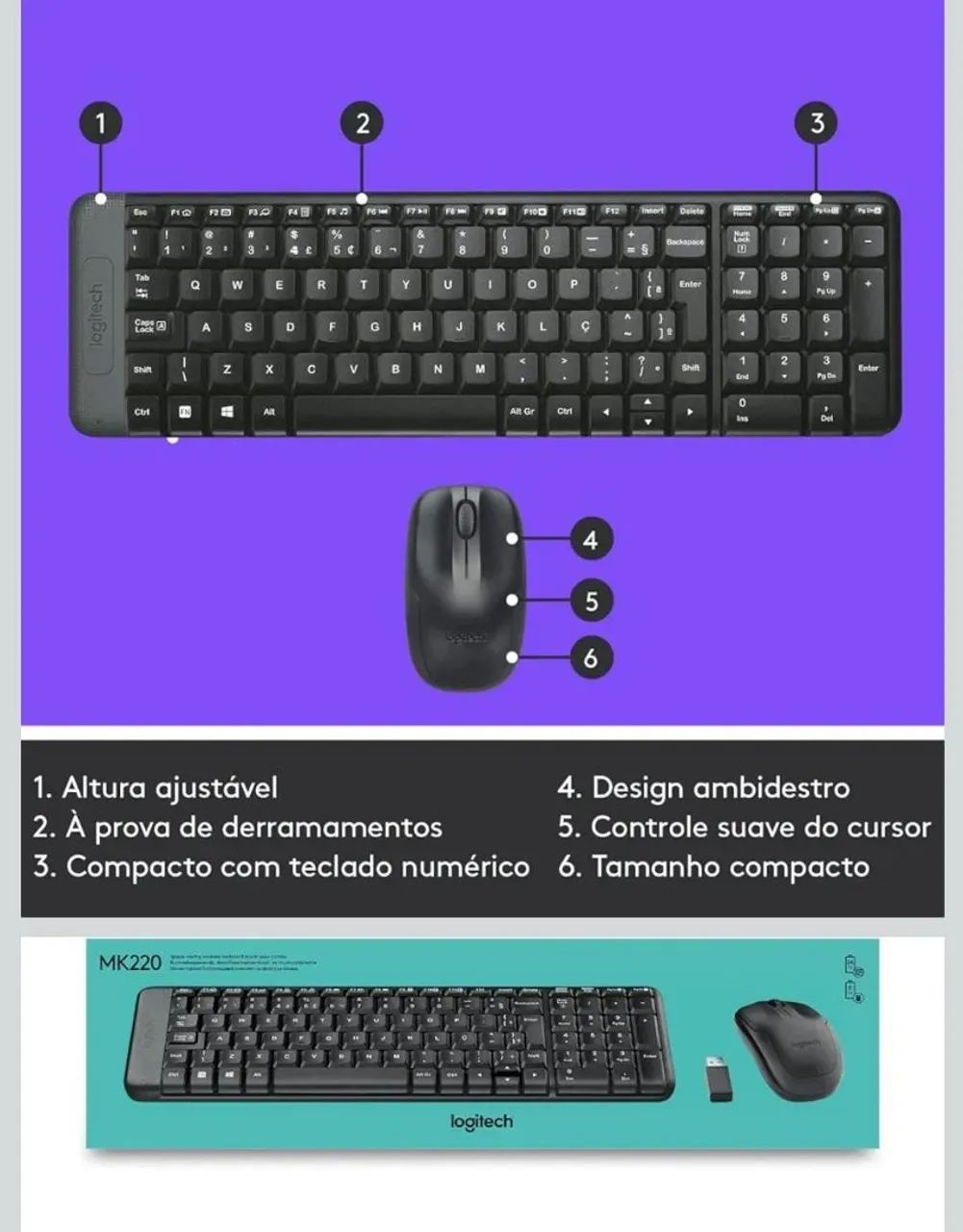 Teclado + mouse - Foto 3