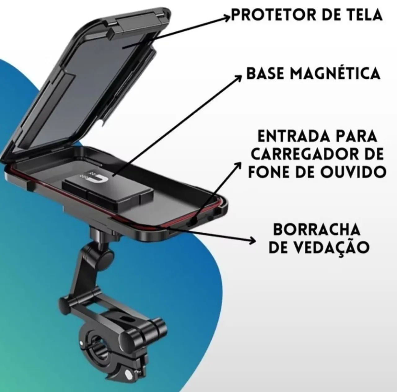 Suporte de celular para moto e bicicleta 