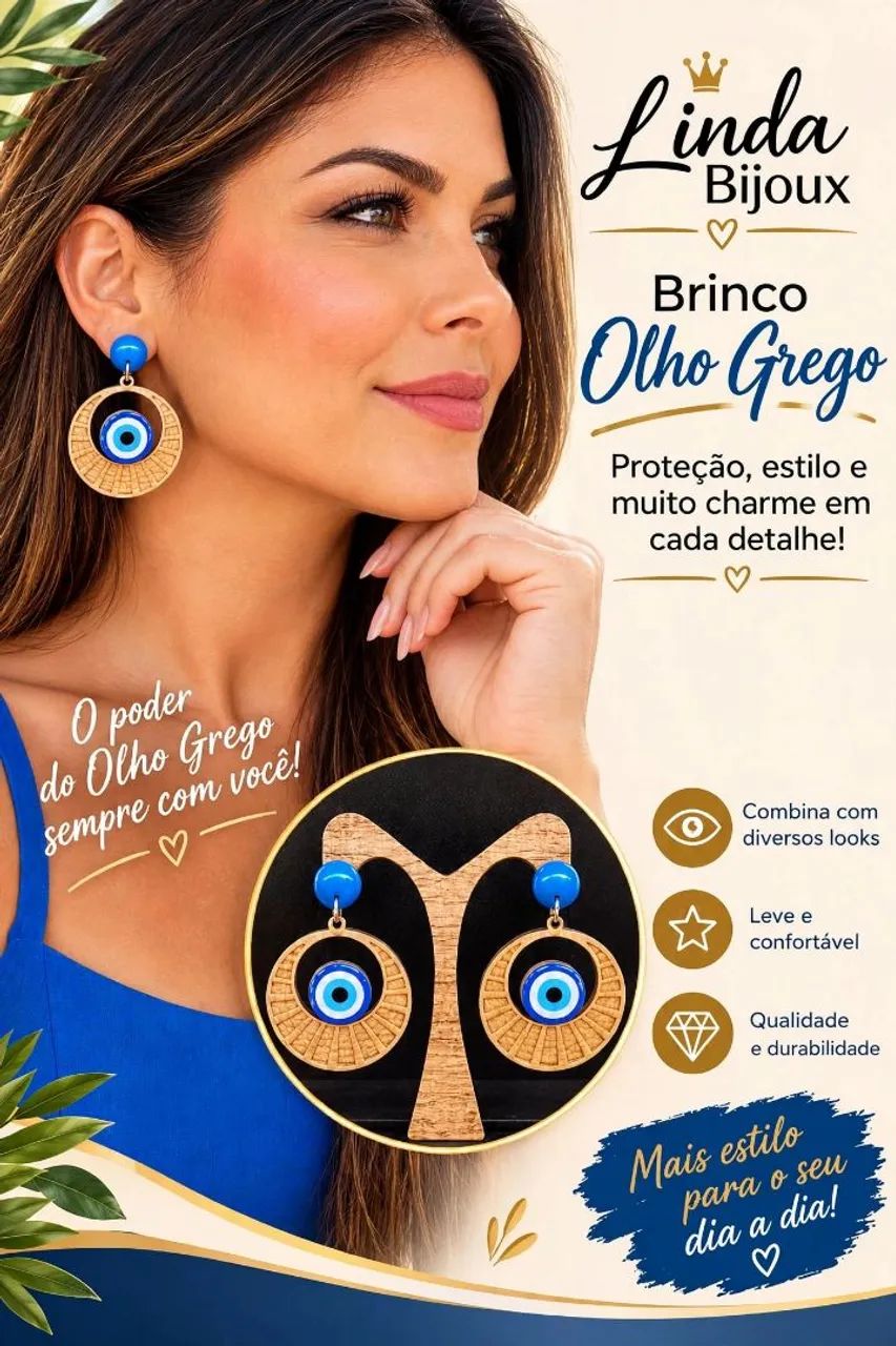 Brincos Olho Grego