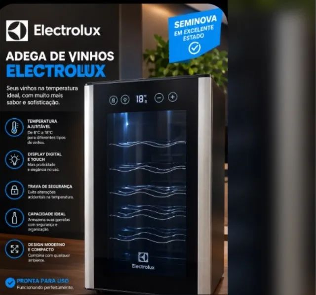 ? ADEGA DE VINHOS ELECTROLUX ? SEMINOVA