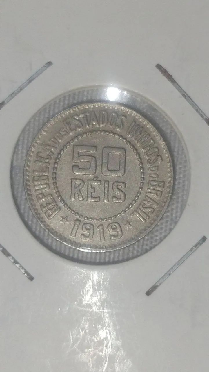 Moeda 50 Réis 1919