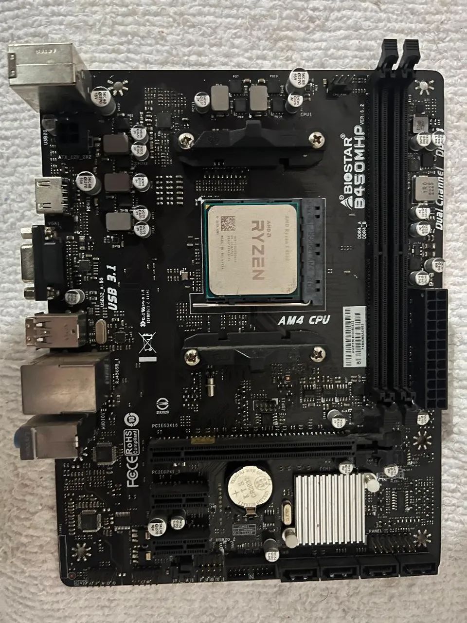 Placa mãe e processador 