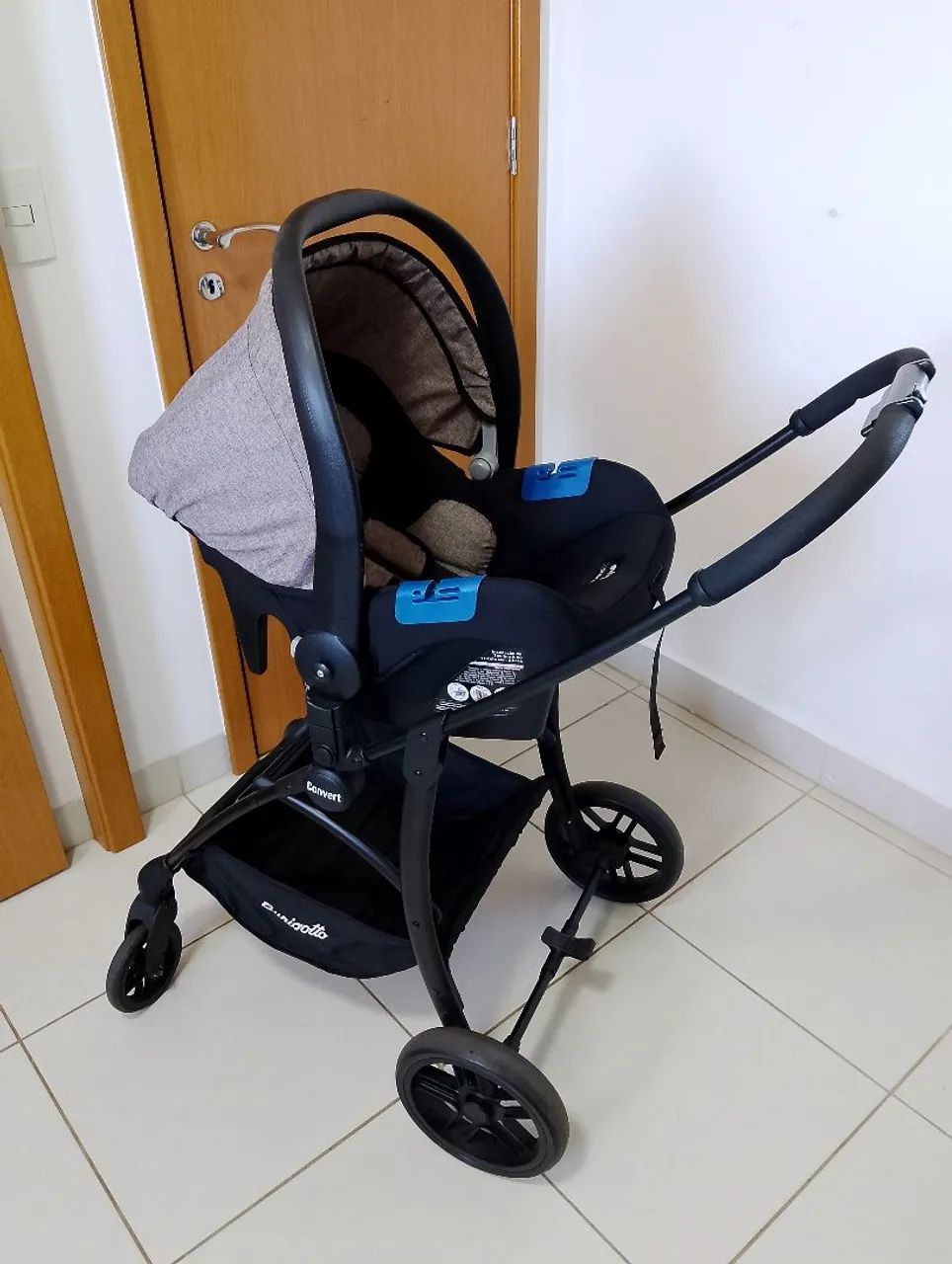 Carrinho de bebê 3 em 1 da Burigotto Convert - Foto 3