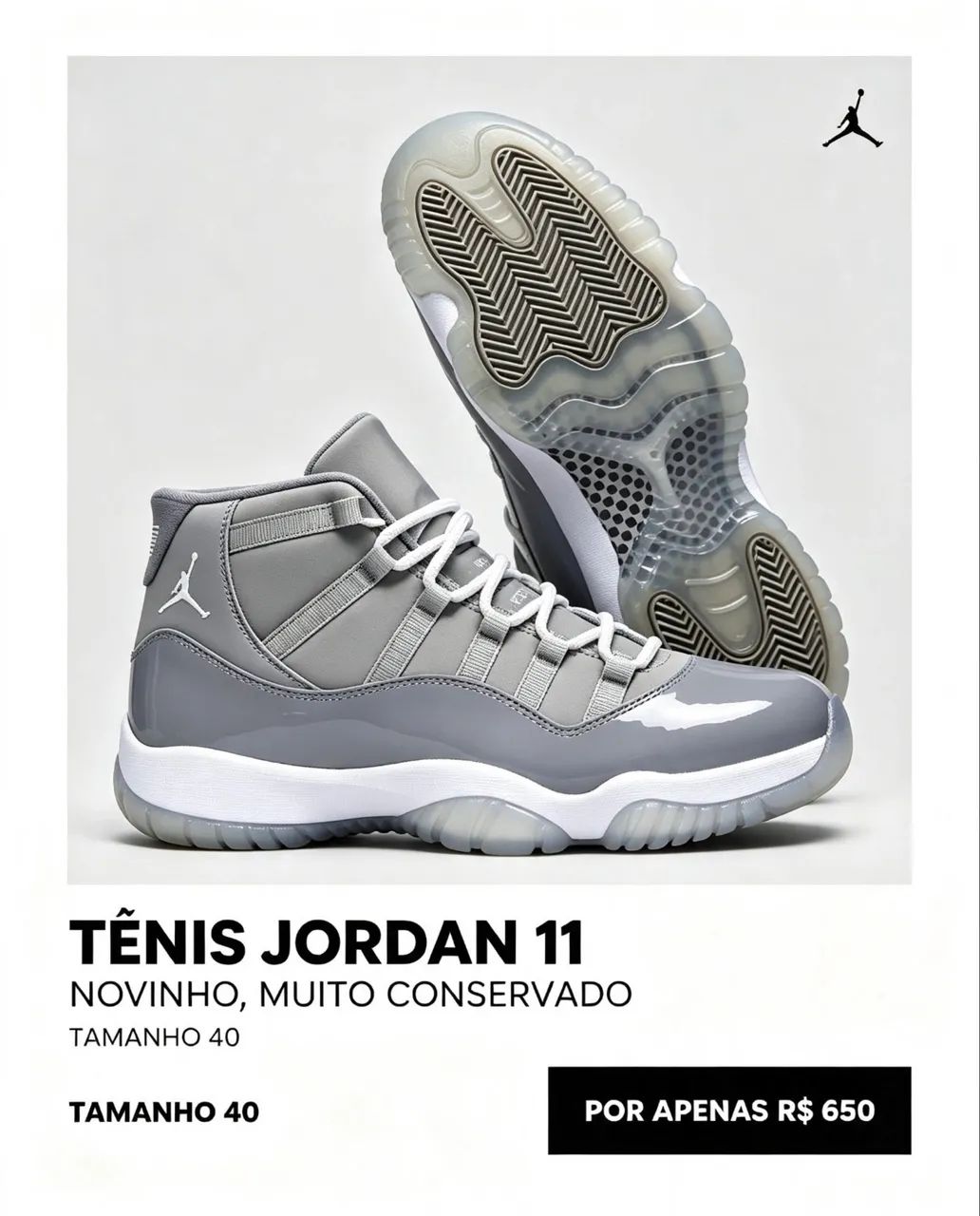 Jordan 11 tamanho 40