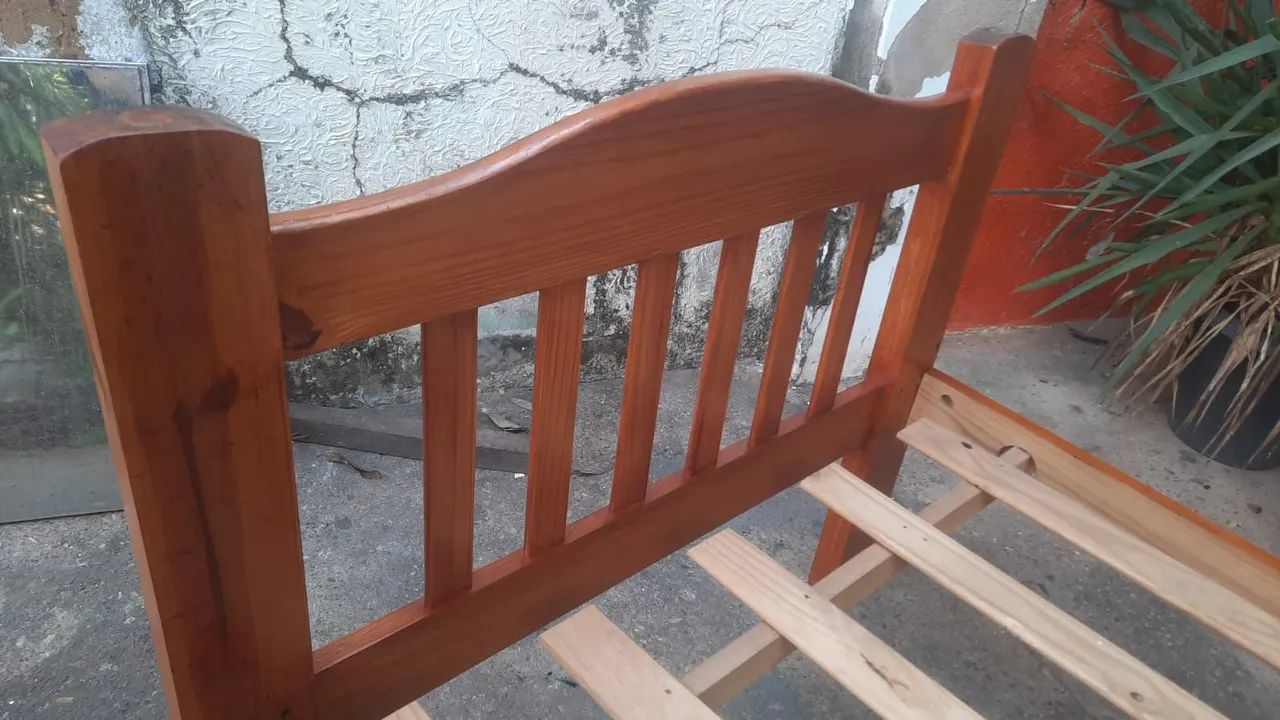 Cama solteiro de madeira  - Foto 2
