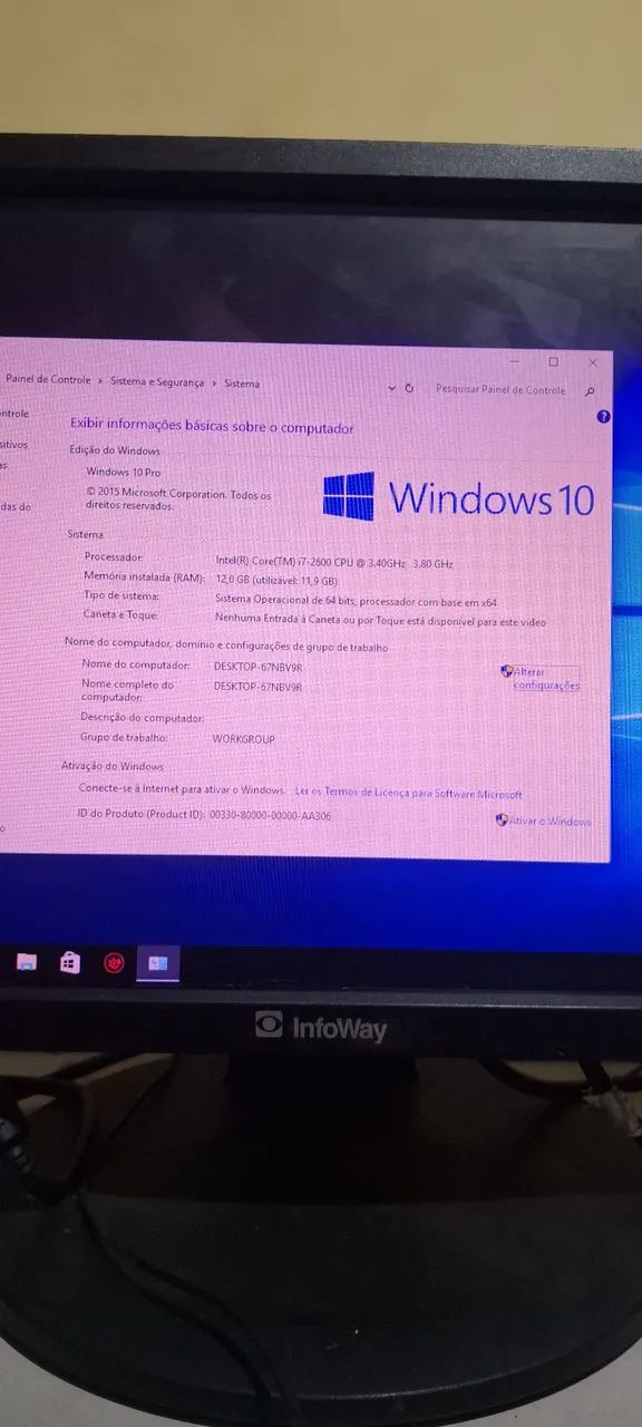 Computador Completo Intel Core i7 + 12GB RAM + Monitor 20 polegadas  (Pronto para Uso!) - Foto 2