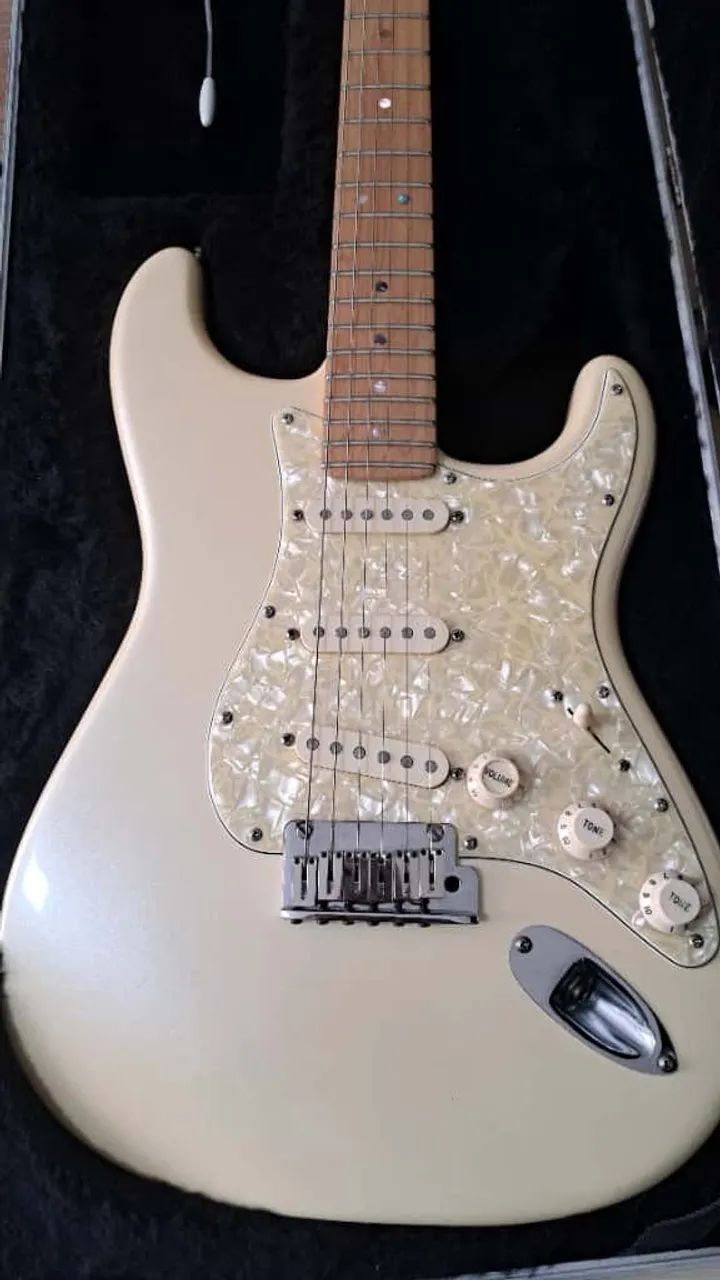 Fender American Deluxe Olympic White 2007 - case original - Foto 2