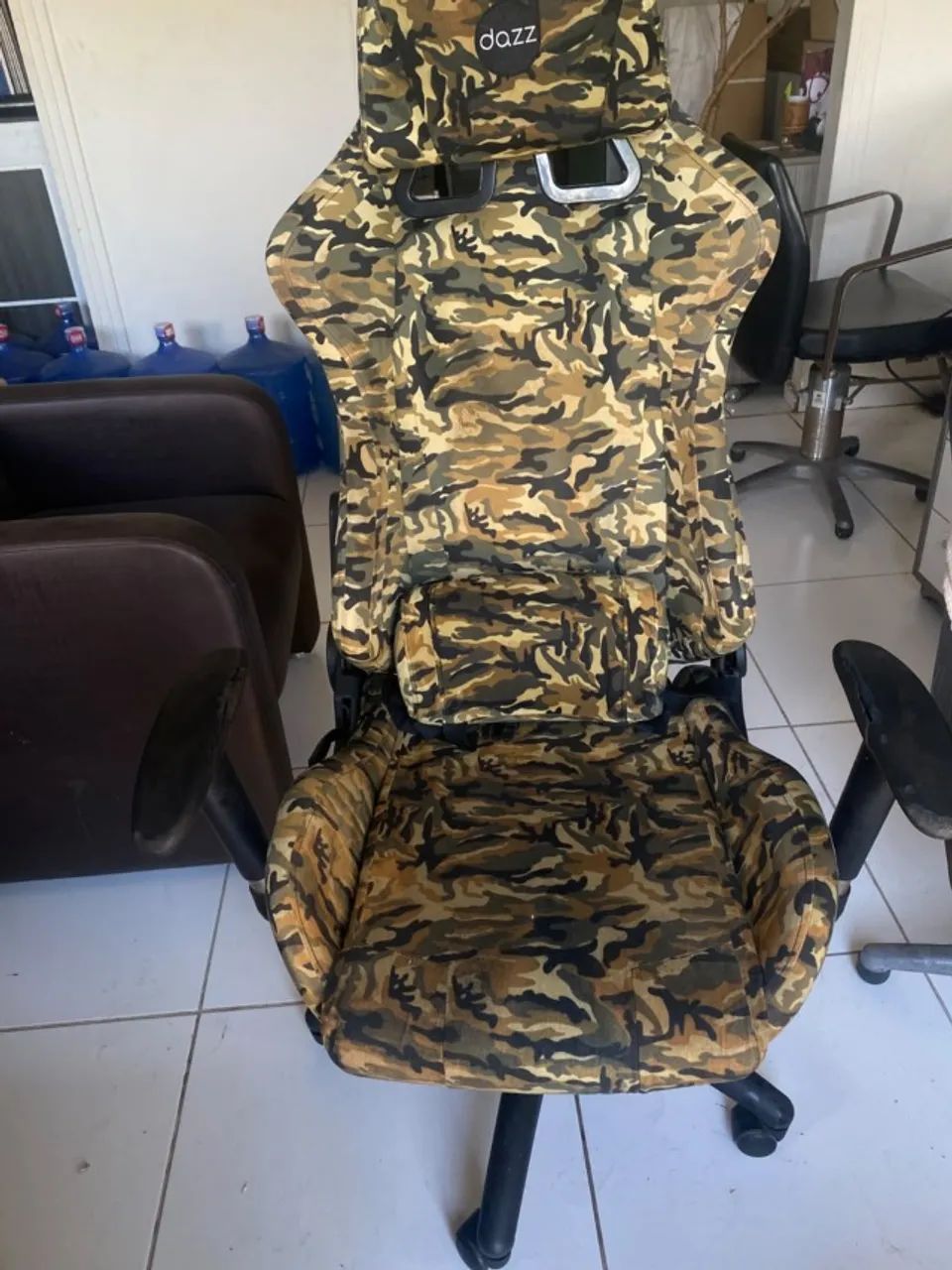 Cadeira Gamer Dazz Special Forces Camuflada Reclinável