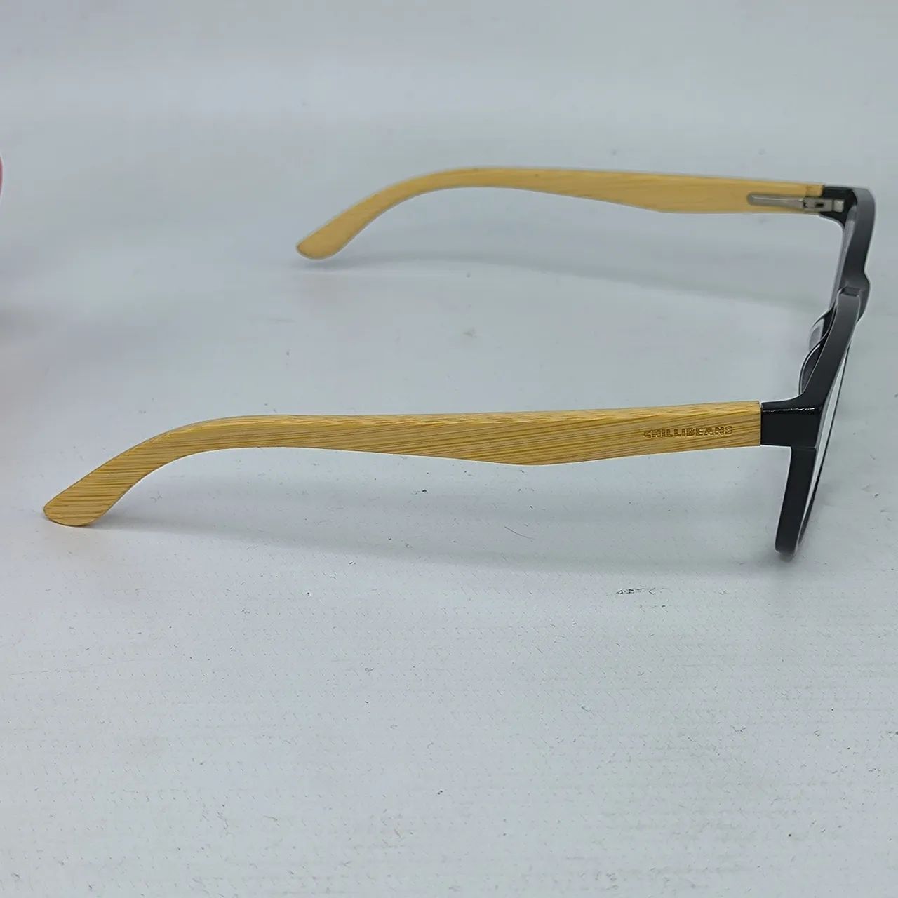 Armação óculos masculina chilli beans quadrada acetato e bambo - Foto 4