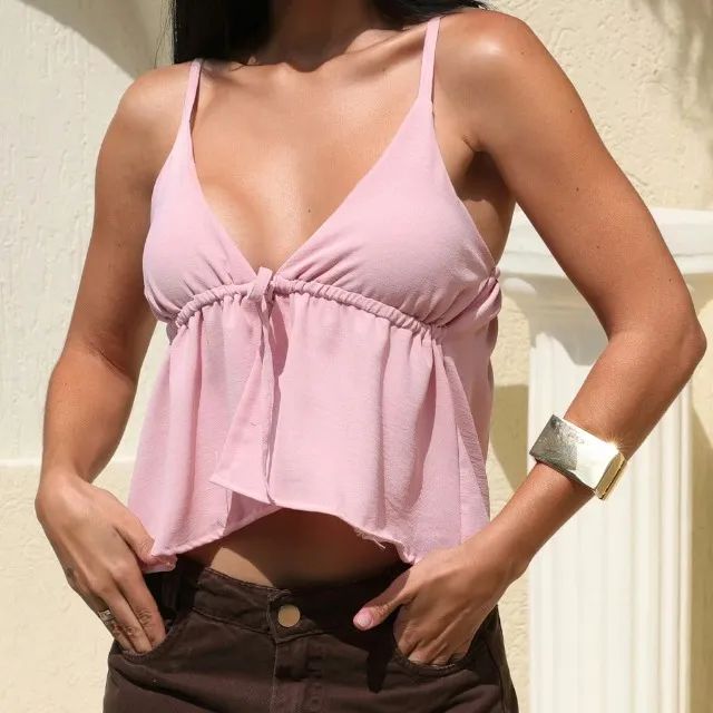 Blusa feminina alcinha decote - Foto 2