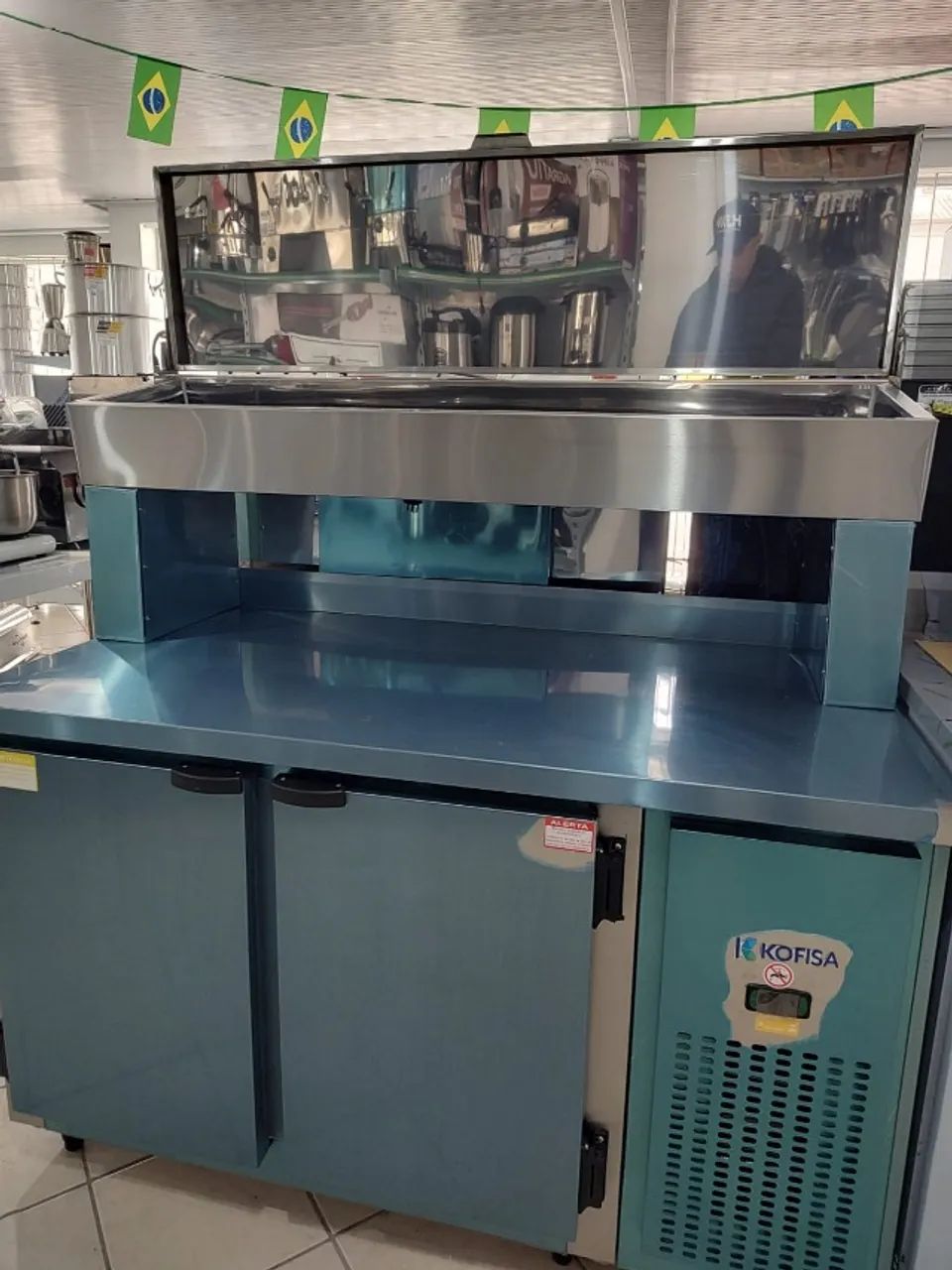 AL - CONDIMENTADORA REFRIGERADA KOFISA 1,35MT - Foto 3