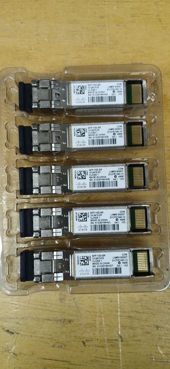  5 unidade GBIC CISCO SFP-10G-SR