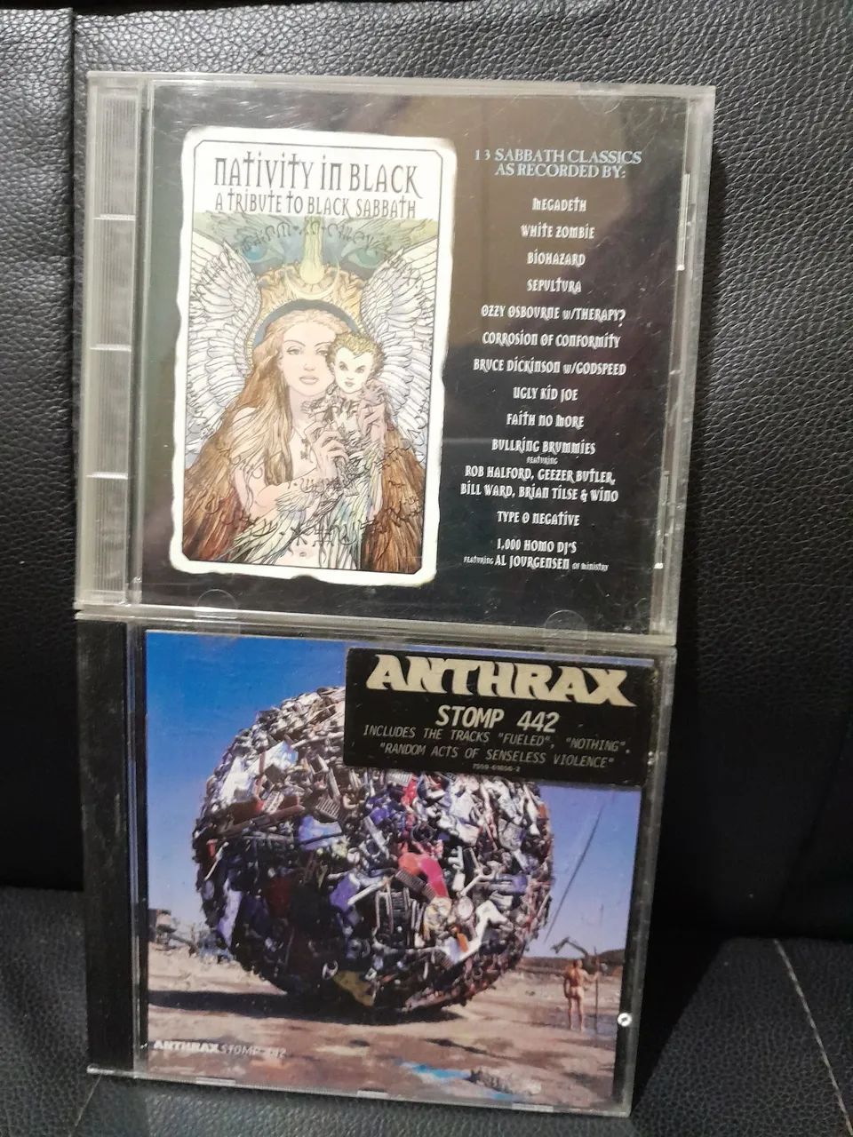 Lote CDs Anthrax Stomp 442 + Nativity in Black A Tribute to Black Sabbath - Impecáveis