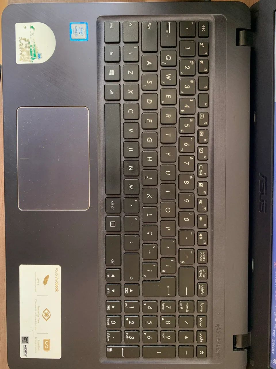 ASUS VivoBook i3 6ª Geração | 4GB RAM | HD 1TB | Funcionando Perfeito