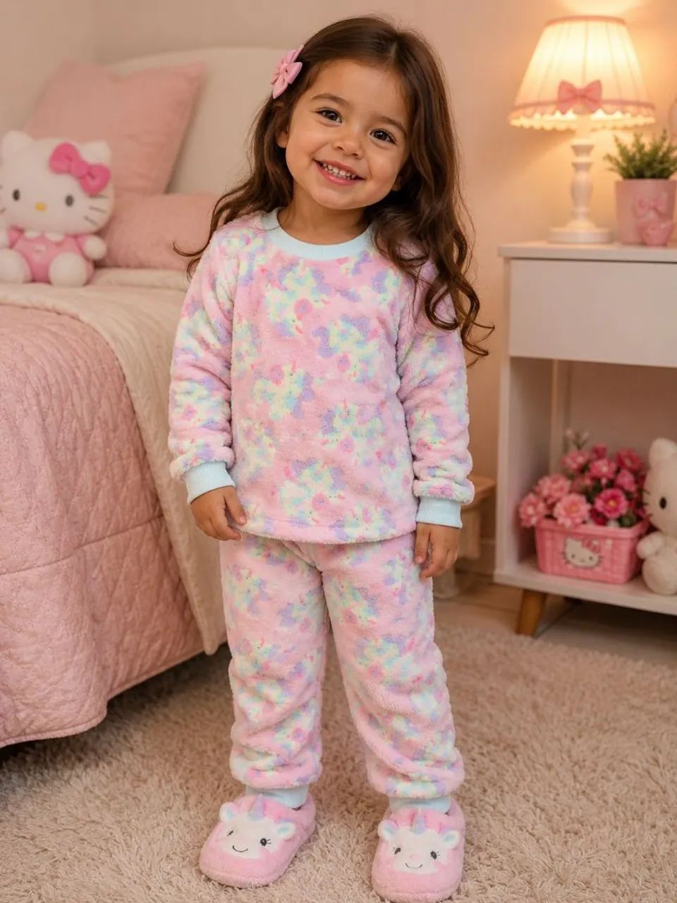 ?PIJAMA INFANTIL FLEECE QUENTINHO INVERNO?  - Foto 2