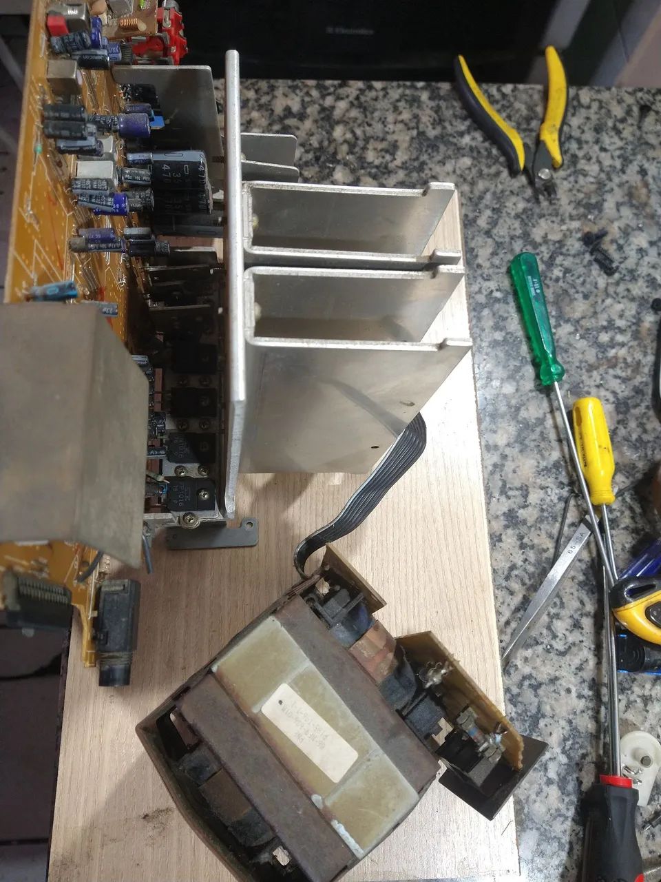 Placa lateral e transformador Aiwa F9 - Foto 3