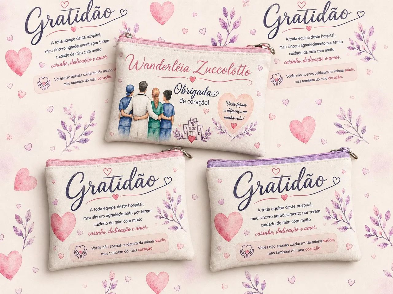 Porta moedas personalizado 
