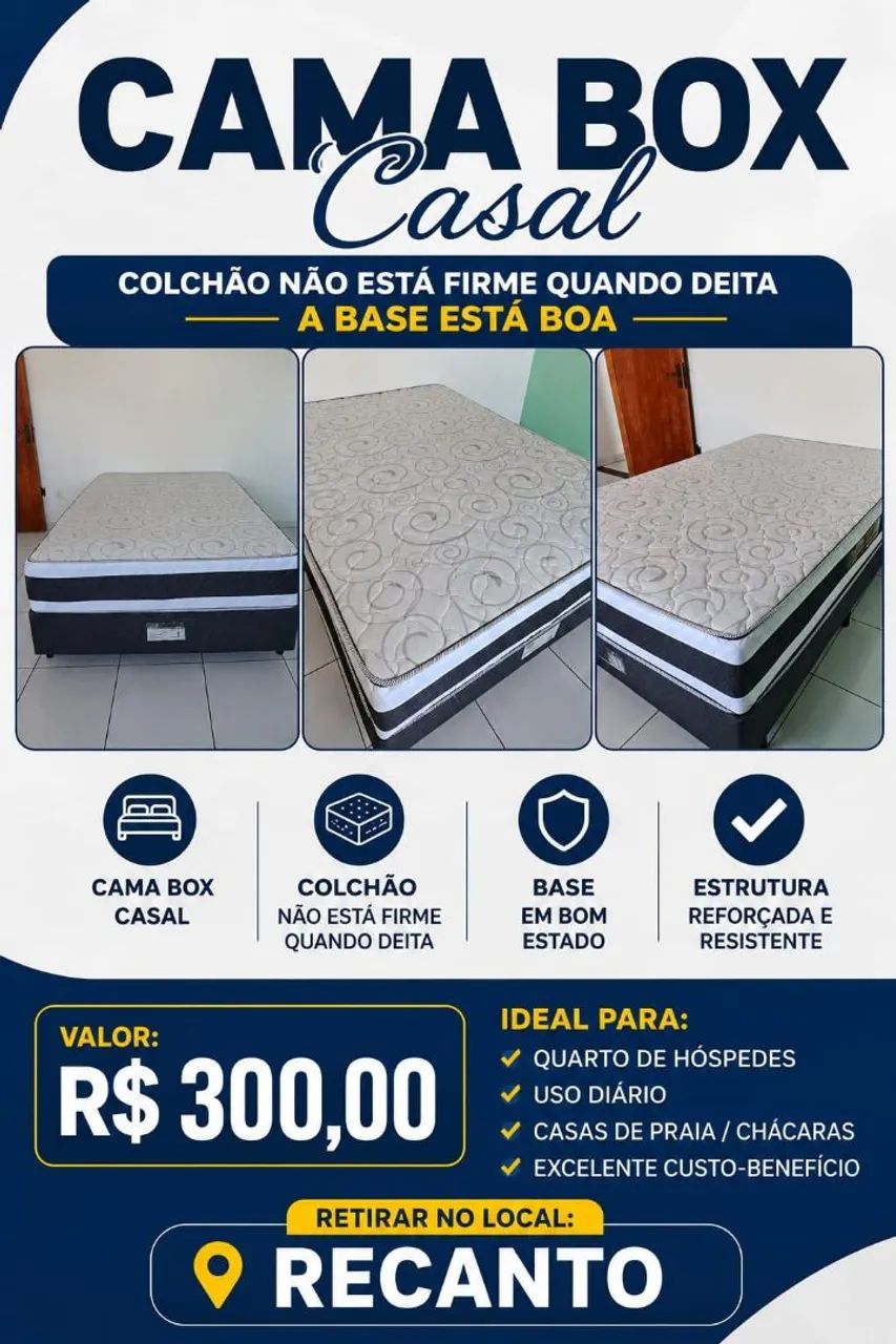 CAMA BOX CASAL!